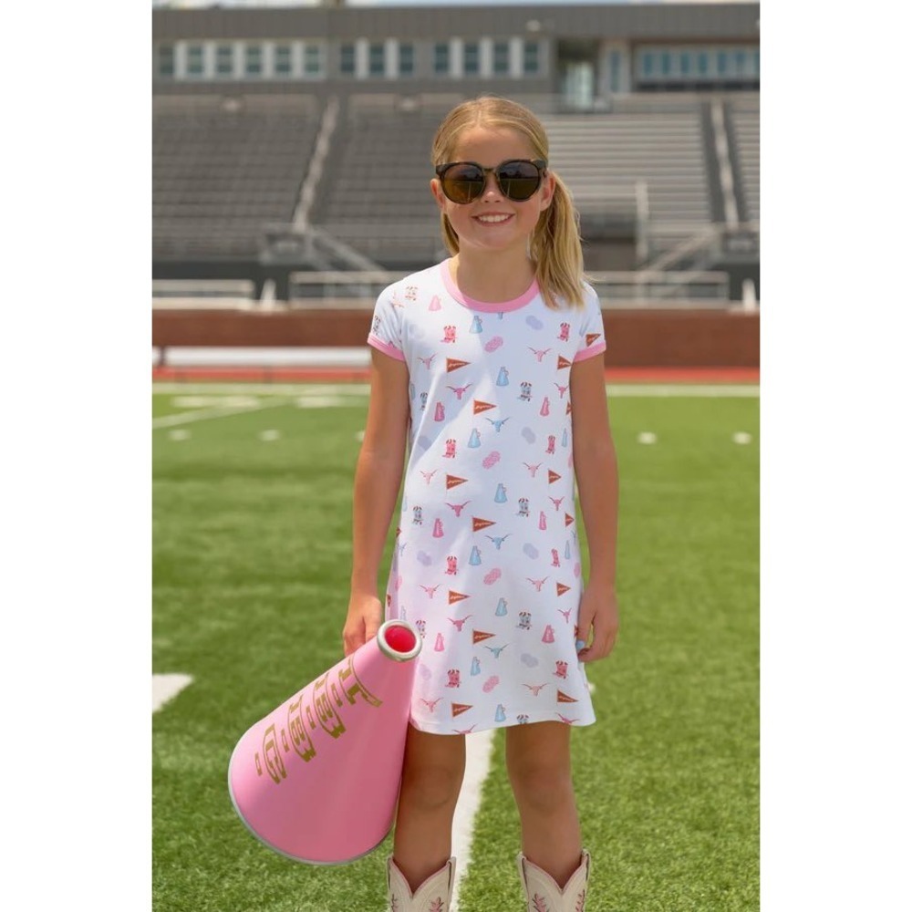 NWT TBBC The Beaufort Bonnet Company UT Texas Polly Play Dress Gone to Texas